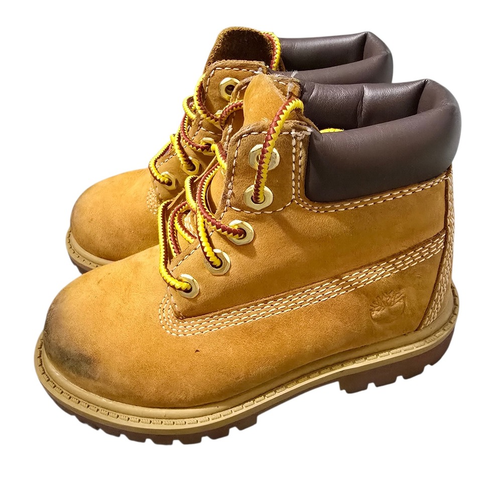 Timberland Toddler 6 Inch Premium Waterproof Boot Wheat Nubuck 12809 Size 8 US